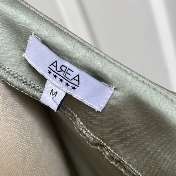 AREA STARS One Shoulder Bow Sateen Gown M - Picture 5 of 6